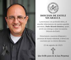 Celebración eucarística dominical en el Templo Parroquial, de la Parroquia  San Isidro Labrador de la ciudad de Condega, presidida por el Párroco  Rigoberto González González. Domingo 10 de agosto del año 2025,