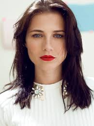 Alice Dufour, women, brunette, actress, dark hair, blue eyes, lipstick,  face, HD phone wallpaper