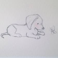 Our beginner guide will walk you through how to draw a dog, plus bonus tips on making your drawing more realistic. Puppy Collection Dachshund And Butterfly By Littlecupcreations Art Drawings Sketches Animal Drawings Drawings