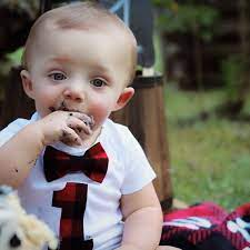 Boys First Birthday Lumberjack Outfit Buffalo Plaid Baby Boy Etsy