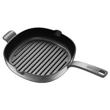 Cookware Steak Frying Pan Flat Pan Stripe Induction Cooker Non Stick Smoke Free 10inch In Diameter Square Iron Color Gray Flat Pan Frying Pan Pan