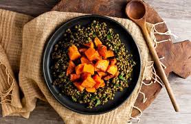 Warm Lentil Salad With Balsamic Roast Squash Lentil Salad Recipes Lentil Salad Squash Recipes