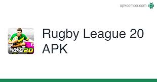 Descargar rugby league live 2 apk para android. Rugby League 20 Apk 1 3 0 103 Android Game Download