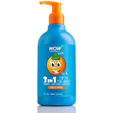 But these ones in the orange bottle are especially disappointing. Buy Wow Skin Science Kids 3 In 1 Tip To Toe Wash Shampoo Conditioner Bodywash Sweet Orange 300 Ml Online Purplle