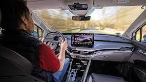 Enyaq iv interjerā dominē elegance un skaidras formas. Skoda Enyaq Iv 80 So Fahrt Der Skoda Voltswagen Auto Motor Und Sport