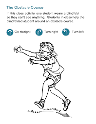 71 esl interactive games, activities & teaching tips: Following Directions Game Blindfolded Obstacle Course All Esl