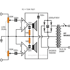 Here is the circuit of a car stereo amplifier based on tda1553. Simple Stereo Audio Amplifier Circuit Using Ic 1521 Homemade Circuit Projects
