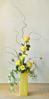 Yellow By Acanthus Floral Art Flower Arrangements Simple White Flower Arrangements Fresh Flowers Arrangements
