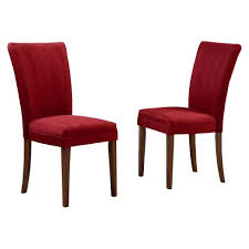 Shop for velvet dining chairs at shop better homes & gardens. Set Of 2 Elizabeth Parson Dining Chairs Cranberry Red Inspire Q Target