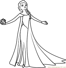 Download this adorable dog printable to delight your child. Beautiful Elsa Coloring Page For Kids Free Frozen Printable Coloring Pages Online For Kids Coloringpages101 Com Coloring Pages For Kids