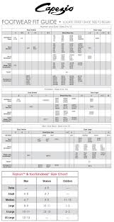 sizing charts