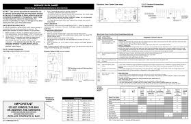 service data sheet electronic oven control rear view