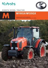 Kubota traktoren stehen auch für große landwirtschaftliche betriebe zur wahl. Kubota Traktor Modell M110 Gx M135 Gx