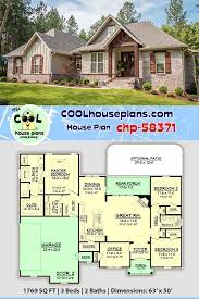 Traditional Style House Plan 56903 With 3 Bed 2 Bath 2 Car Garage Best House Plans Traditional House Plans House Plans Farmhouse