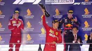 2019 formula 1 singapore grand prix top five. Must See Ferrari Podium Celebrations With Sebastian Vettel And Charles Leclerc 2019 Singapore Gp