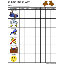 paper kids job chart by creative changes