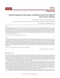 Penyusutan ringgit masih belum memasuki tahap kejatuhan di luar kawal dan kesannya terhadap ekonomi dijangka boleh diurus. Pdf Impak Pembangunan Pelancongan Terhadap Komuniti Pulau Kajian Di Pulau Tioman Malaysia