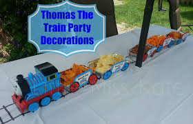 Birthday Thomas The Train Party Ideas Thomas The Train Party Decorations Kate Company Thomas The Train Party Train Party Decorations Birthday Party Table Decorations