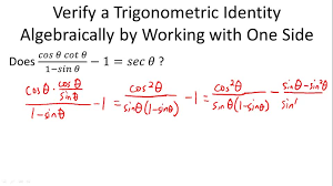 Proofs Of Trigonometric Identities Video Trigonometry Ck 12 Foundation