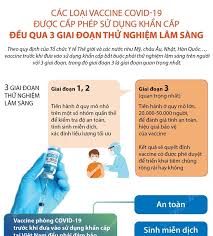 Sự chấp thuận từ cơ quan y tế toàn cầu là bảo chứng vaccine an toàn và hiệu quả, để dựa vào đó mỗi quốc gia tự tin xúc tiến việc phê duyệt quy định của riêng mình. Cac Loáº¡i Vaccine Covid 19 Ä'Æ°á»£c Cáº¥p Phep Sá»­ Dá»¥ng Kháº©n Cáº¥p Ä'á»u Qua 3 Giai Ä'oáº¡n Thá»­ Nghiá»‡m Lam Sang