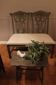 Garage Sale Chairs Made Into A Bench Used Painters Drop Cloth For Cushion Small Living Room Chairs Old Chairs Chairs For Rent