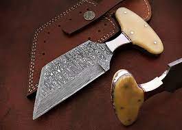 What makes safitechs knives unique is that no two pieces are alike. Handmade Damascus Steel Push Dagger Knife With Camel Bone Handle Pd 03 Esaleknives