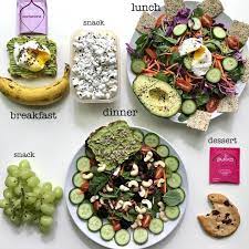 Here S A Nice Assortment Of Meals For A Whole Day Of Grubbing Sippin On Tea Is My New Thang Which Goes Pe Workout Food Healthy Eating Recipes Food