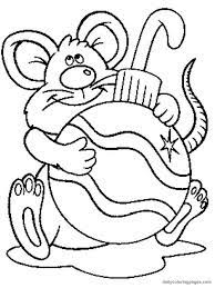 When the printable coloring page has loaded, click on the print icon to print it. Mouse Holding On To Ornament Coloring Page Christmas Coloring Pages Christmas Coloring Books Free Kids Coloring Pages
