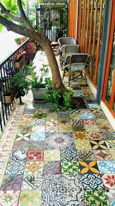17 House Outside Floor Tiles Design In 2020 Mosaic Flooring Painting Tile Floors Balcony Decor