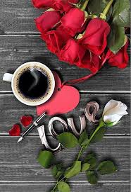 Love Roses And Coffee Coffee Love Good Morning Coffee Coffee Photography