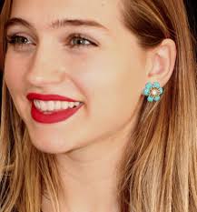 KATE SPADE BLUE STUD EARRINGS