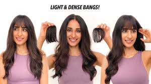 Clip in bangs with temple 100% remy human hair bangs extensions french bangs air bangs neat bangs with temples clip on fringe bangs (#2/dark brown, one clip in) $14.99. Clip In Bangs Light Dense Hair Bangs Human Hair Extensions India Youtube