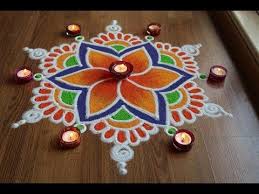 Simple And Attractive Flower Rangoli Designs With Colours By Shital Daga Youtube Colorful Rangoli Designs Rangoli Designs Flower Rangoli