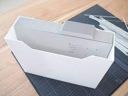 ニトリのケースに個別ファイルを入れたところ ニトリ 収納 アイデア ファイルボックス 収納