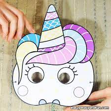 At both the top and bottom of the oval, make a 1″ cut. Silly Paper Masks Easy Peasy And Fun