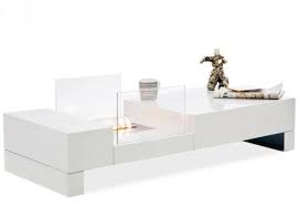 Includes 1 right arm chair, 1 left arm chair, 2 armless chairs 1 corner chair, 1 club chair, 1 side table, 1 fire table; Tepore Bio Fireplaces Built Into A Coffee Table Homecrux