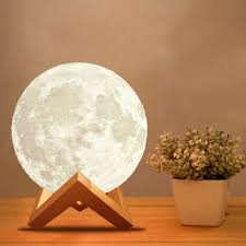 Modern Lighting 3d Moon Night Light Lamp Meet Luna The Moon Lamp That Has Taken Over The Internet Only Sold At Cozydecorshop Com Led Night Light Lamp Decor