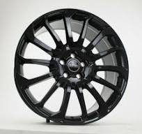 22" Fits Range Rover Autobiography Wheels HSE Sport Land Rover Gloss Black  Rims Set of 4 22x9.5" | OEM Replica Wheels