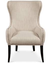 Tarran Upholstered Arm Chair Quick Ship Chairs Recliners Furniture Macy S Upholstered Arm Chair Wingback Chair Accent Arm Chairs