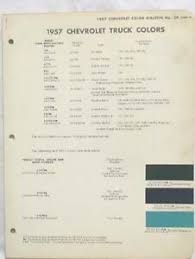 Details About 1957 Chevrolet Truck Dupont Color Paint Chip Chart All Models Original