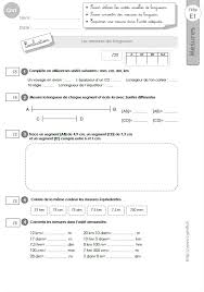 Cm1 Evaluation Sur Les Mesures De Longueurs Mesure De Longueur Evaluation Cm1 Cm1