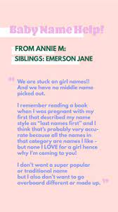 Are you on the lookout for team names that start with m ? Last Names As First Names For Girls Studio Diy