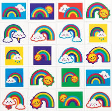 Tekening baby cartoon, baby engel, engel, arm png. Bol Com Baker Ross Regenboog Tatoeages Voor Kinderen 60 Stuks Speelgoed En Traktaties Voor