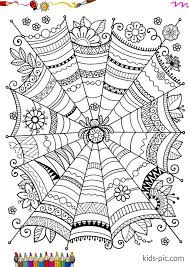 Set off fireworks to wish amer. Halloween Spider Coloring Pages Kids Pic Com