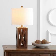 For entryways or formal living rooms, try incorporating less. Wood Table Lamps Lamps The Home Depot
