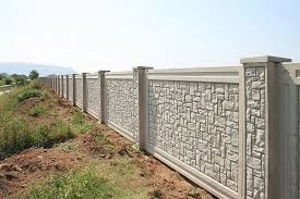 Boundary And Perimeter Walls Get Precast Concrete Forming Systems Aftec Llc In 2020 Compound Wall Design Fence Wall Design Boundary Walls