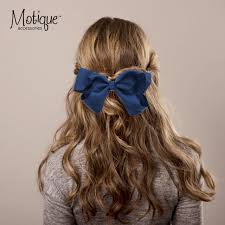 Amazon.com : 5.5 Inch Grosgrain Hair Bow Clip For Woman And Girls (Navy) :  Beauty & Personal Care