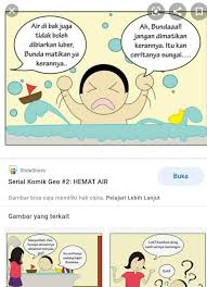 Feb 04, 2019 · gambar komik hemat air dibawah ini, kami menyediakan tentang gambar komik hemat air yang dibagikan dengan gratis. Contoh Komik Tentang Menghemat Air Tolong Jawab Cepetan Mau Di Kumpulin Brainly Co Id