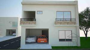The Front Of This 5 Marla House Plan Is 30 Ft Whereas The Depth Of The Plot Is 40 Ft This Front Elevation H 5 Marla House Plan House Design Small House Design