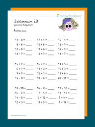 Matheaufgaben klasse 1 mit lösungen ausdrucken und loslegen! Gemischte Aufgaben